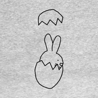 Cute Bunny popping out of Easter Egg T-Shirt